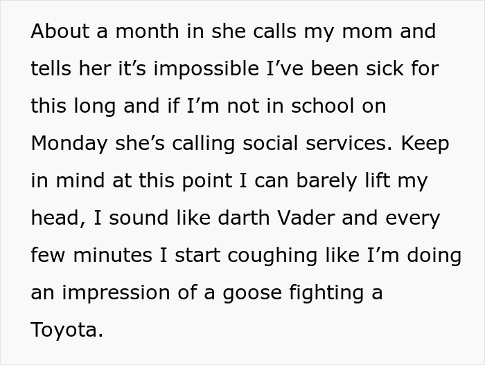Mom Is Tired Of Calls From School Demanding She Bring Her Daughter To Class Because They Don't Believe She's Actually Sick, So She Maliciously Complies