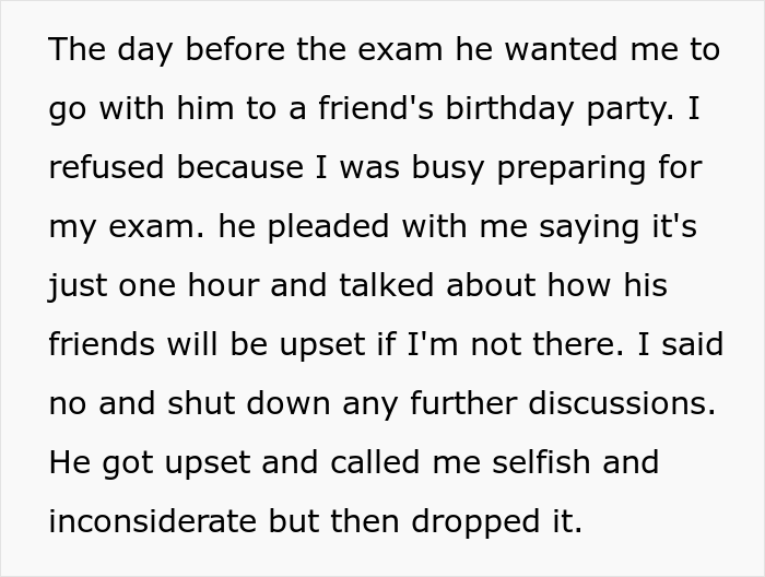 Woman Doesn't Attend Party Because She Has To Study For Exam, Petty Husband Makes Sure She Misses Her Exam Too - 4