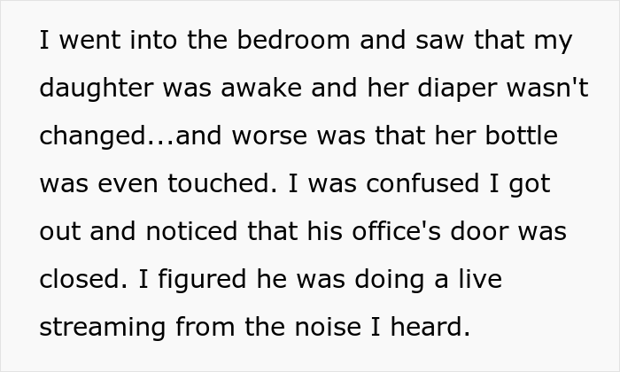 Family Drama Ensues After Wife Comes Home To Find 7-Month-Old Daughter Hungry And With A Full Diaper While Husband Is "Live Streaming" In Another Room Family Drama Ensues After Wife Comes Home To Find 7-Month-Old Daughter Hungry And With A Full Diaper While Husband Is "Live Streaming" In Another Room