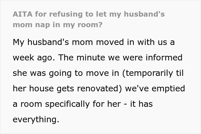 Mother-In-Law Wants To Sleep In Couple's Bed, Can't Take 'No' For An Answer And Starts Marital Drama
