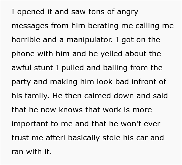 Wife Hijacks Husband&rsquo;s Car To Leave A Family Party Because He Tricked Her Into Coming To The BBQ Even Though She Had A Shift At Work