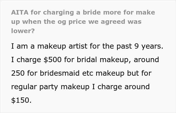 Makeup Artist Charges Woman $500 Instead Of $150 After Finding Out She&rsquo;s A Bride, Asks If They&rsquo;re A Jerk