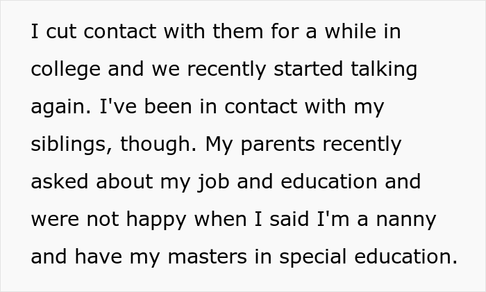 Woman Asks If She Was Wrong For Bringing Up The Fact That She Earns More Than Her Siblings To Her Parents When They Tell Her To Get A &lsquo;Real Job&rsquo;