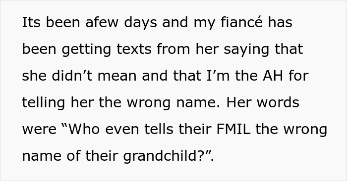 MIL Demands To Know Her Future Granddaughter’s Name, Woman Lies To Her, Almost Certain She’ll Post It Online, And Isn’t Wrong - 12