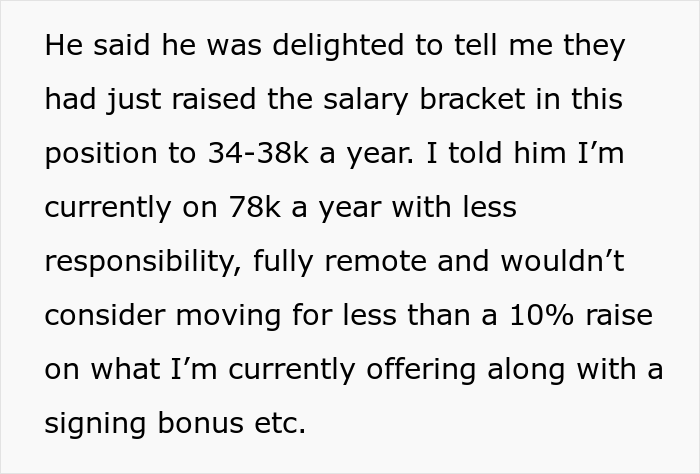 Guy Is Flabbergasted By This Recruiter's Audacity In Offering Him A Job For Half The Salary He Currently Earns - 2