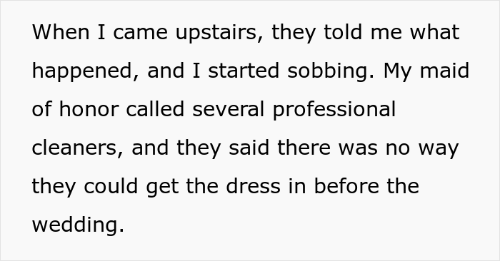 Bride Wanted To Wear Her Mom's Wedding Gown To Her Own Wedding, Bridesmaid "Accidentally" Spilled Wine On It Bride Wanted To Wear Her Mom's Wedding Gown To Her Own Wedding, Bridesmaid "Accidentally" Spilled Wine On It