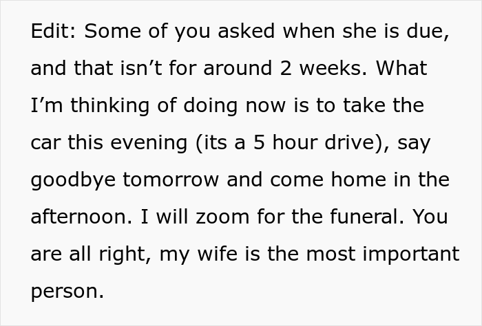"Am I The Jerk For Wanting To Go Somewhere While My Wife Is Almost Due?"