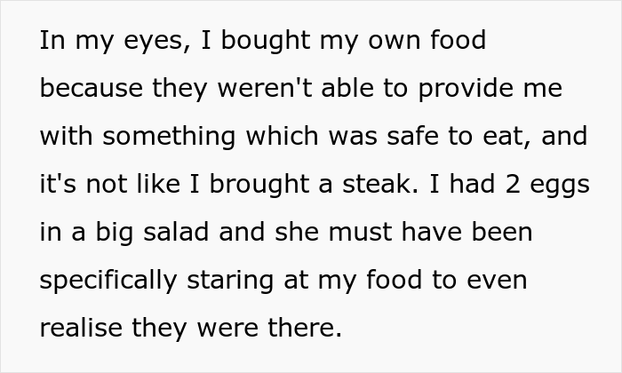  Woman Brings Her Own Food To A Vegan Wedding Because The Couple Didn't Want To Cater To Her Specific Diet, Drama Ensues - 11