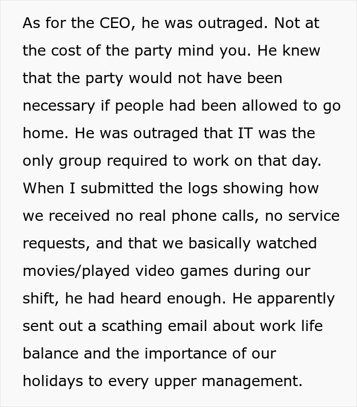 "You Guys Don’t Have Lives": Entitled VP Demands Employees Work On The 4th Of July, Regrets It When They Throw A $6,000 Office Party "You Guys Don’t Have Lives": Entitled VP Demands Employees Work On The 4th Of July, Regrets It When They Throw A $6,000 Office Party