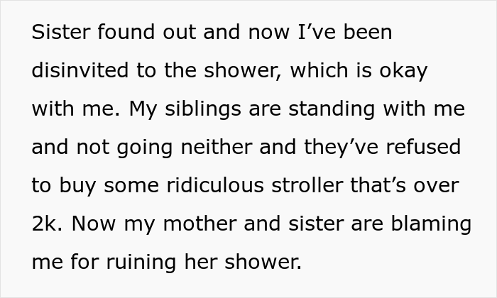 "She Calls Me Selfish": Spoiled Mother Wants An $8k Baby Crib, Her Sister Refuses, Starting A Family Drama