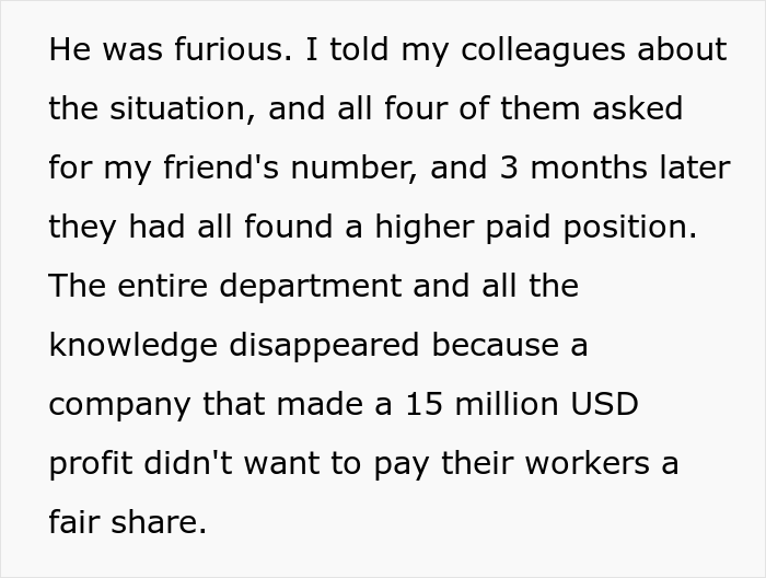 Company That Made $15 Million In Profit Refuses To Give Worker A Well-Deserved Raise, So They Quit And Everyone Else Follows Suit - 6