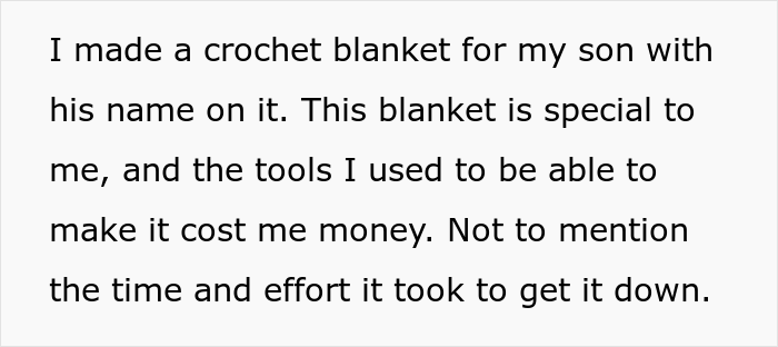 Family Drama Arises As Ex's New Girlfriend Throws Out 3 Y.O. Step-Son's Homemade Blanket, Mom Sets Her Straight By Complaining To In-Laws - 6