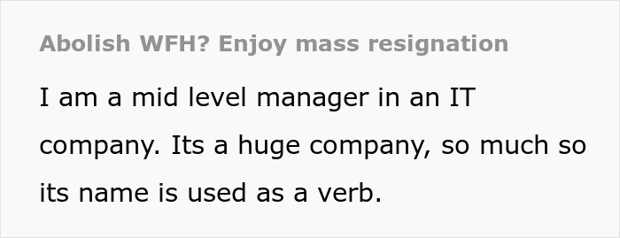 Clueless Director Calls For A Meeting Over Mass Resignation After Company Cancels WFH, Employee Explains It In A Way He Would Understand