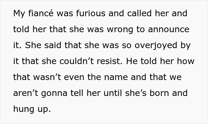 MIL Demands To Know Her Future Granddaughter’s Name, Woman Lies To Her, Almost Certain She’ll Post It Online, And Isn’t Wrong - 11