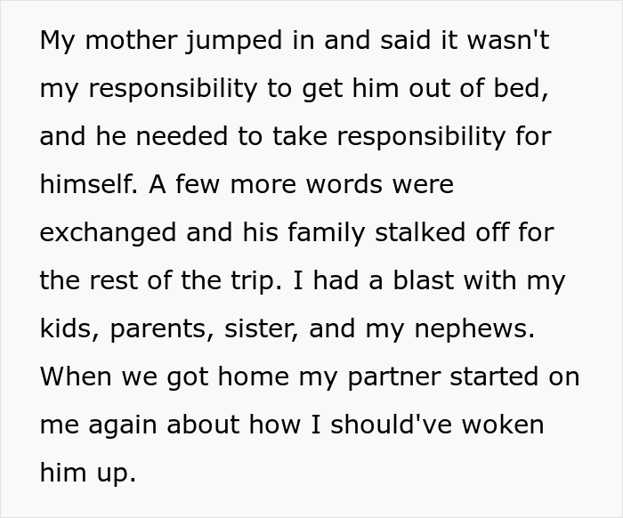 Man Gets Mad After Missing A Family Trip Because He Wasn&rsquo;t Woken Up In Time, Hears The Harsh Truth About Failing To Help The Family