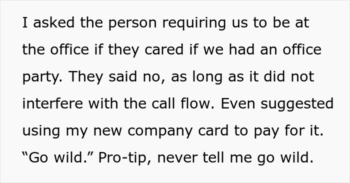 "You Guys Don’t Have Lives": Entitled VP Demands Employees Work On The 4th Of July, Regrets It When They Throw A $6,000 Office Party "You Guys Don’t Have Lives": Entitled VP Demands Employees Work On The 4th Of July, Regrets It When They Throw A $6,000 Office Party