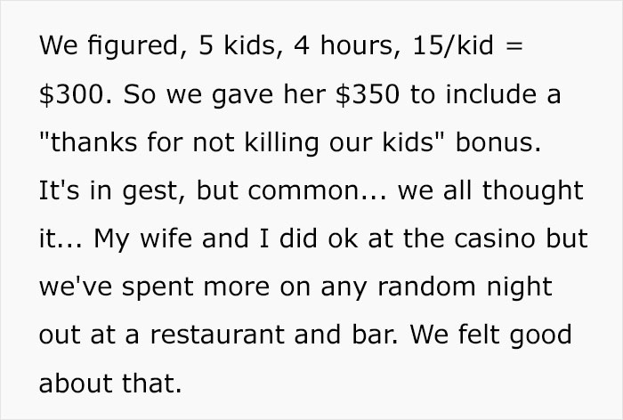 First-Time Babysitter 'Loses Her Mind' After Parent Pays Her $330 More Than Expected First-Time Babysitter 'Loses Her Mind' After Parent Pays Her $330 More Than Expected