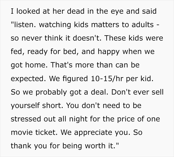 First-Time Babysitter 'Loses Her Mind' After Parent Pays Her $330 More Than Expected First-Time Babysitter 'Loses Her Mind' After Parent Pays Her $330 More Than Expected