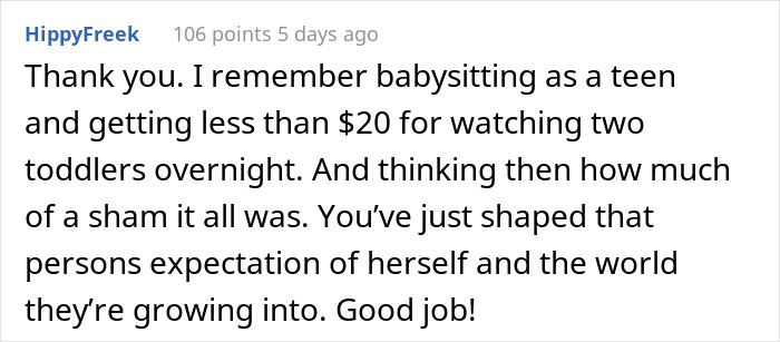 First-Time Babysitter 'Loses Her Mind' After Parent Pays Her $330 More Than Expected First-Time Babysitter 'Loses Her Mind' After Parent Pays Her $330 More Than Expected