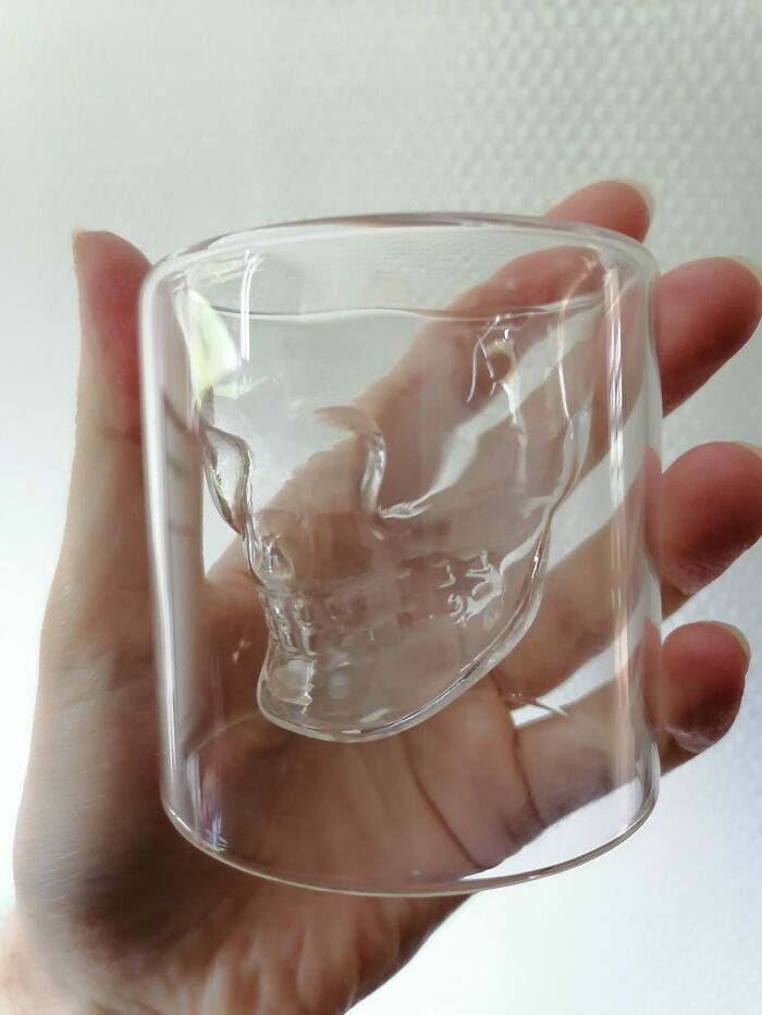 This Glass A Friend Of Mine Gave Me. Unfortunately It's Not Dishwasher Safe And No Way That I'm Going To Try And Get This Clean By Hand. So Now I'm Contemplating On Turning It Into A Candle