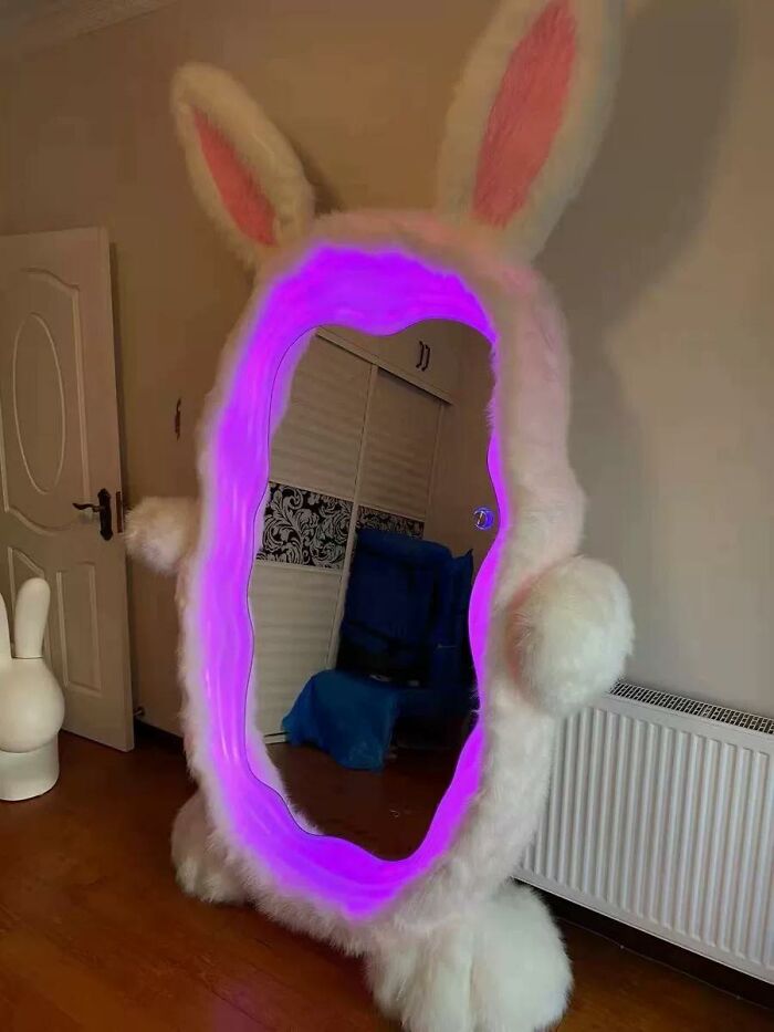 Full Body Floor Fitting Mirror Rabbit Slimming Rgb Mirror