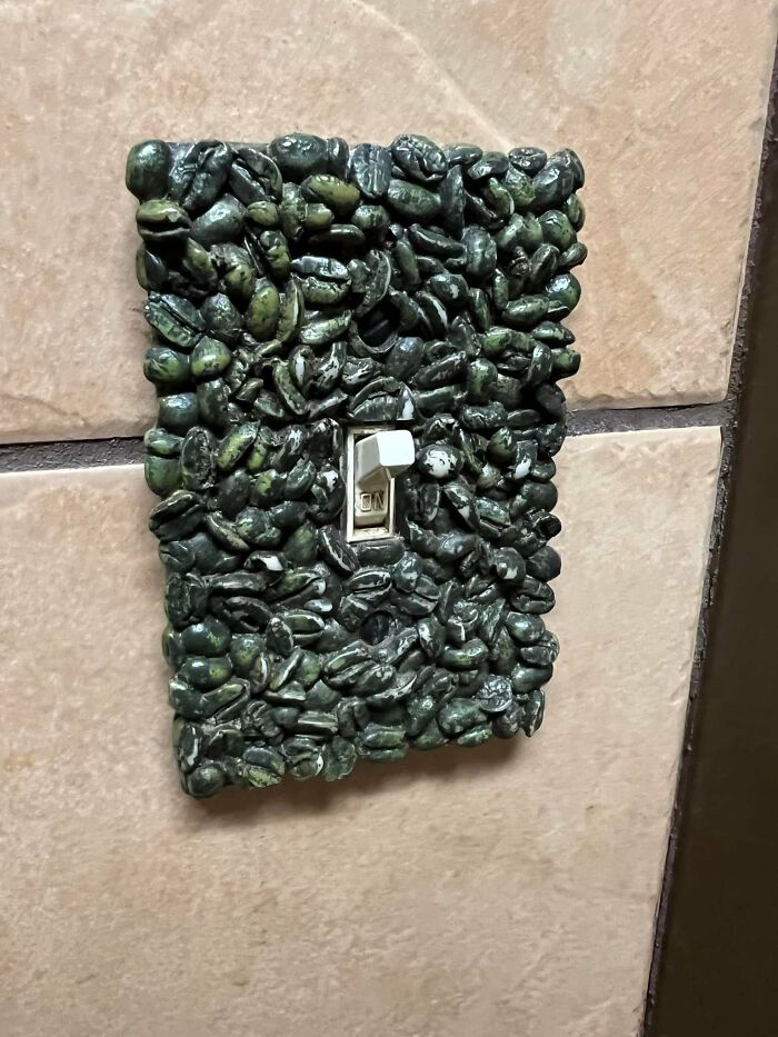 Bathroom Light Switch In A Local Cafe. I’m Sure It’s Hard To Completely Disinfect