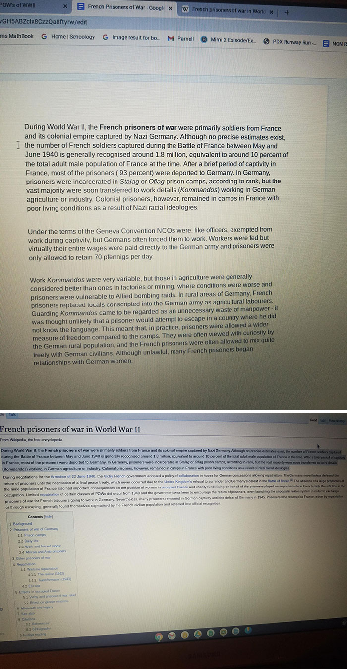 My History Teacher Won't Let Us Use Wikipedia But Apparently She Can