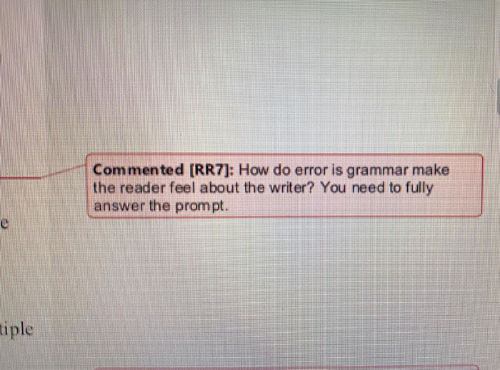 I Received An F On My Paper. This Is My Professor’s Comment