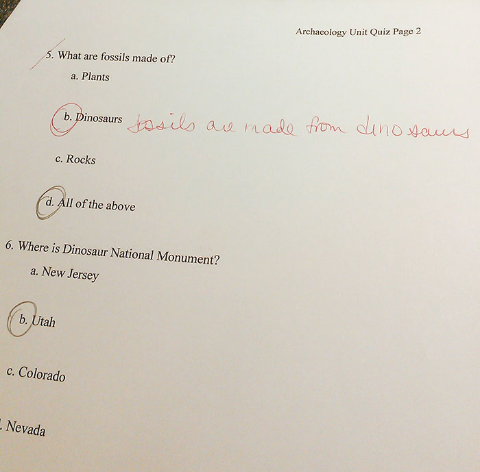 My Nephew's Teacher Doesn't Know What A Fossil Is