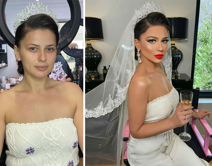 Brides-To-Be Put Trust In This Makeup Artist To Look Stunning On Their Big Day, And Here Are 23 Of The Best Before-And-After Pics (New Pics)