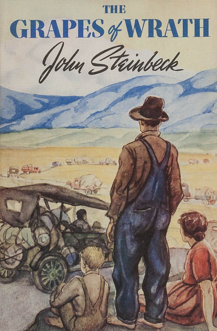 The Grapes Of Wrath By John Steinbeck book cover 