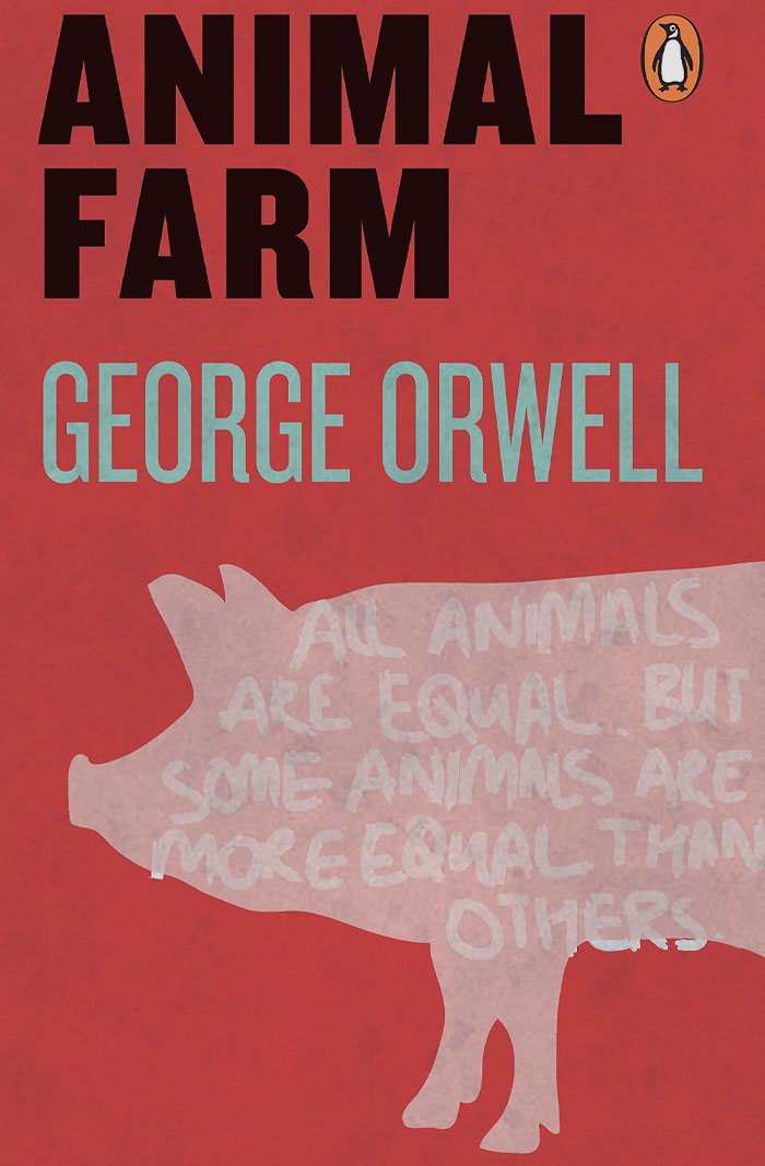 Animal Farm By George Orwell book cover 