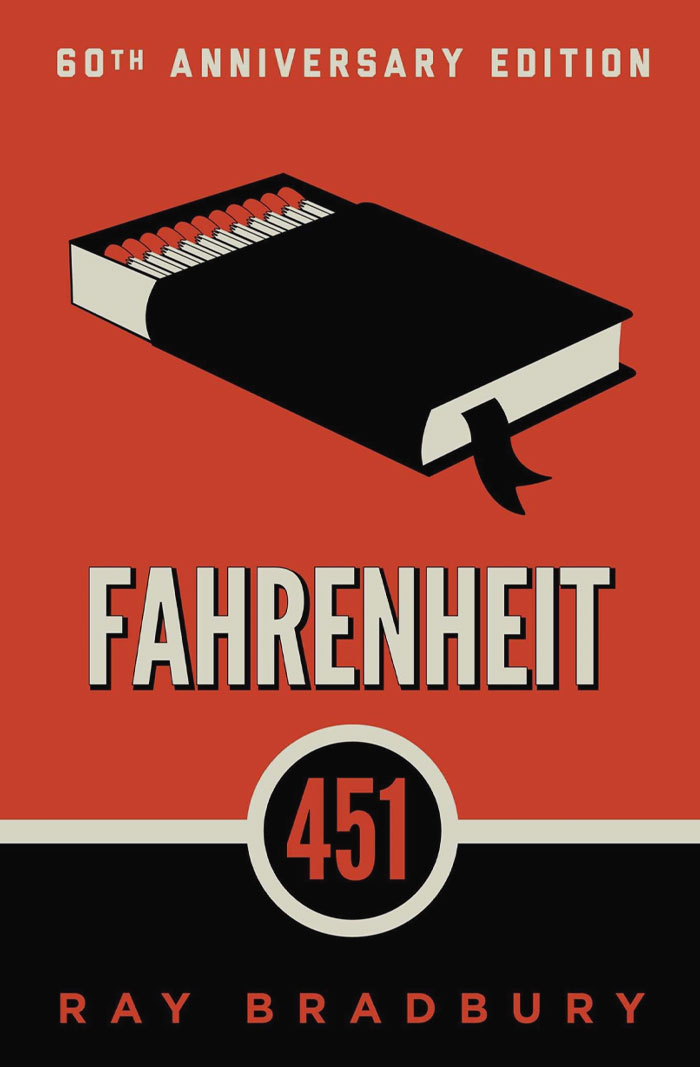 Fahrenheit 451 By Ray Bradbury book cover 