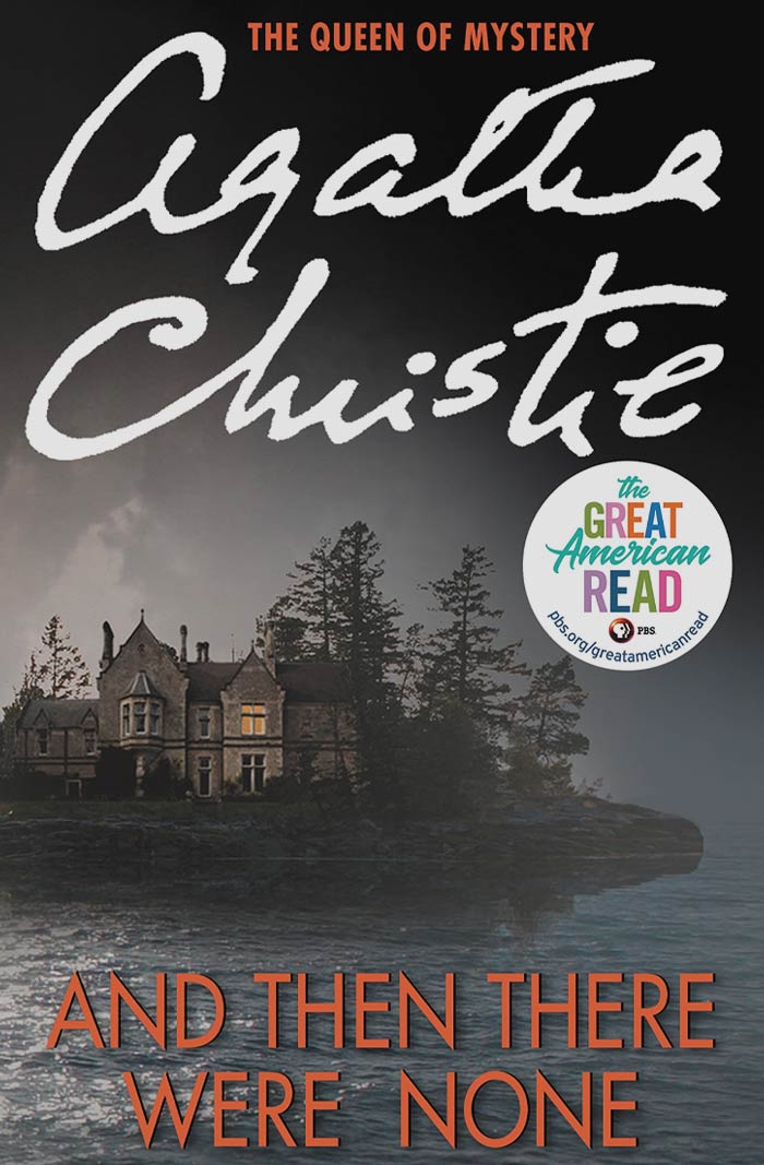 And Then There Were None By Agatha Christie book cover 