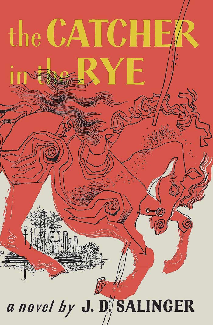 The Catcher In The Rye By J.D. Salinger book cover 