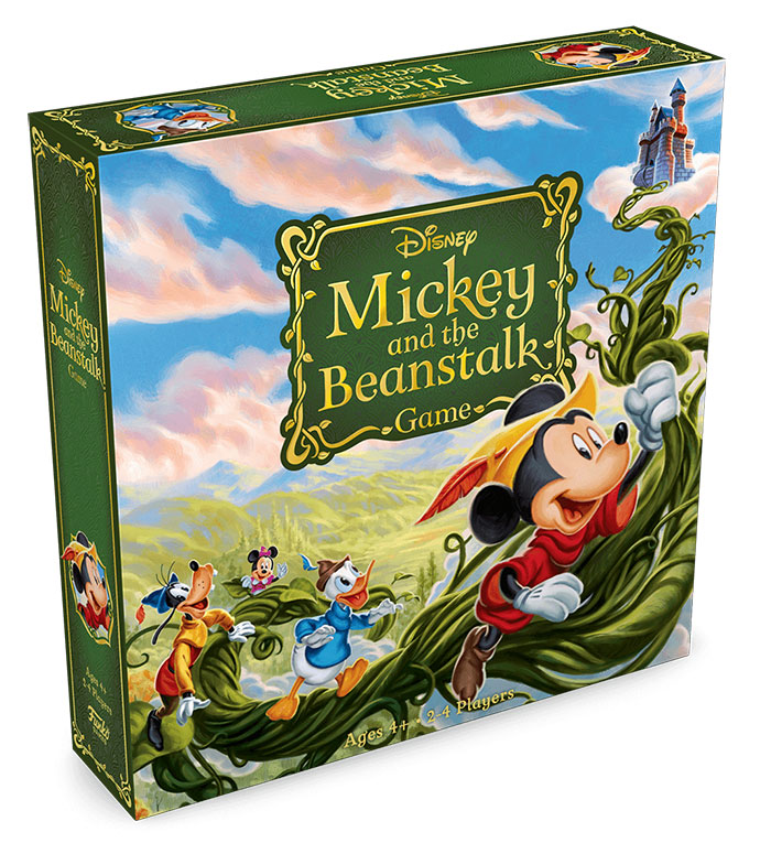 Disney Mickey and the Beanstalk board game box featuring characters climbing a giant beanstalk, a fun board game for kids.
