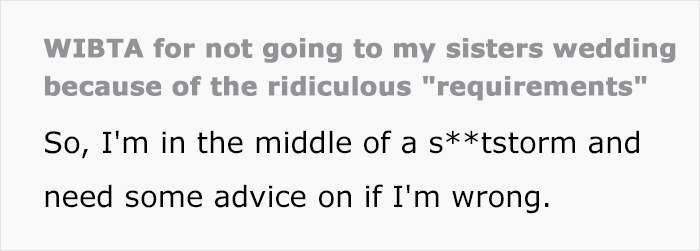 Bride-To-Be Sets Out &lsquo;Requirements&rsquo; For Her Guests That Are So Ridiculous, Her Brother Decided Not To Attend