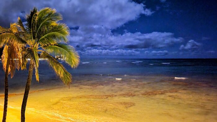 Oahu At Night.