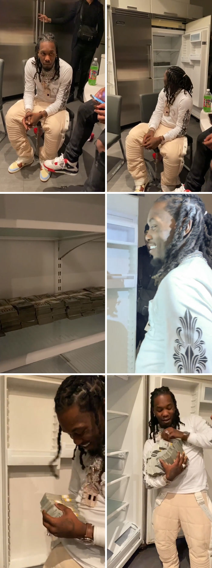 Cardi B Gave Offset A Refrigerator Stacked With $500k In Cash For His Birthday