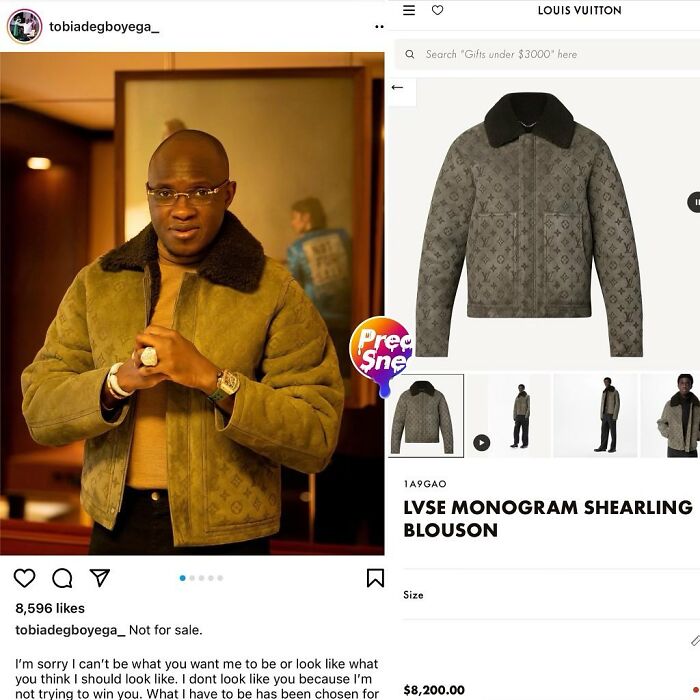Pastor Tobi Adegboyega Oh So Thankful To Be Wrapped In The Louis V Shearling Blouson