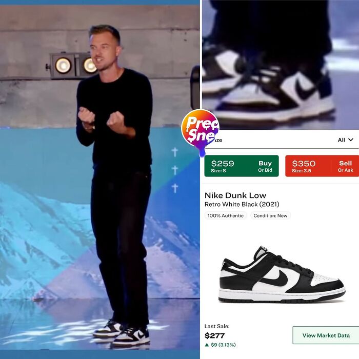 Pastor Rich Wilkerson Jr Didn’t Get That Snkrs L In The Black And White Nike Dunk Lows