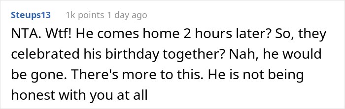 Wife Offers Her Seat To Husband's Female Friend Who Previously Confessed She Had Feelings For Him And Goes Home, Husband Is Mad She Ruined His 30th Birthday