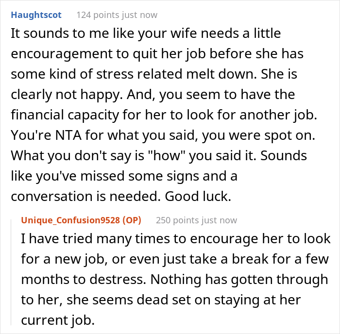 &ldquo;AITA For Telling My Wife My Job Has To Come Before Hers?&rdquo;