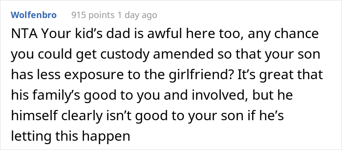 Family Drama Arises As Ex's New Girlfriend Throws Out 3 Y.O. Step-Son's Homemade Blanket, Mom Sets Her Straight By Complaining To In-Laws - 22