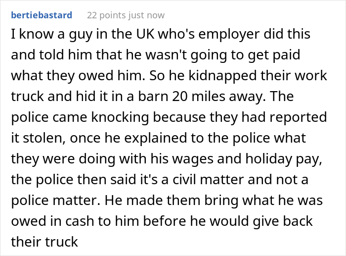 Bosses Mishandle Employee’s Notice, He Gets Pro Revenge By Forcing Them To Collect The Company’s Truck Before It’s Towed Away Bosses Mishandle Employee’s Notice, He Gets Pro Revenge By Forcing Them To Collect The Company’s Truck Before It’s Towed Away
