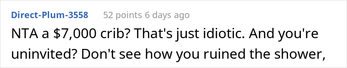 "She Calls Me Selfish": Spoiled Mother Wants An $8k Baby Crib, Her Sister Refuses, Starting A Family Drama