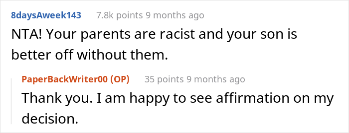 Racist Parents Secretly Test Their Grandkid's DNA Because They Don't Like Their Son’s Wife, Drama Ensues Racist Parents Secretly Test Their Grandkid's DNA Because They Don't Like Their Son’s Wife, Drama Ensues