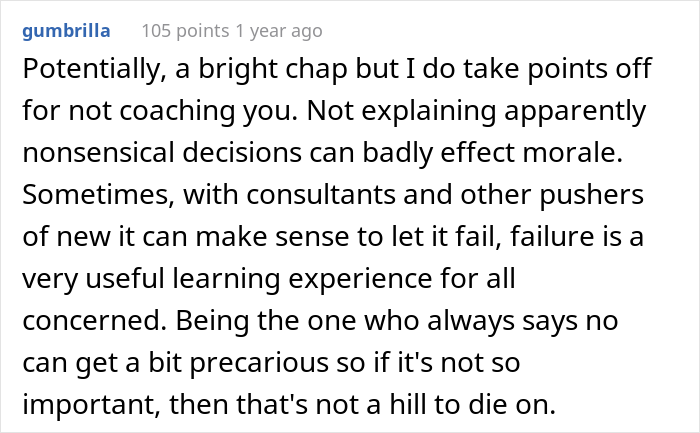 Employee Finally Sees The Bigger Picture 5 Years Later When It Clicks That His Supervisor Didn’t Ignore His Work, But Used It For Malicious Compliance - 18