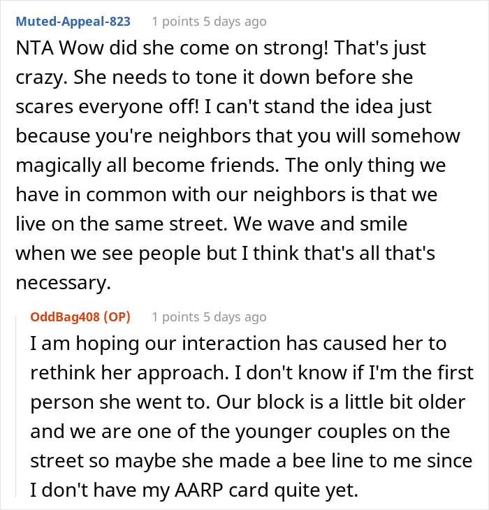 "She Got Visibly Angry And Asked If My Husband Was As Big Of A Jerk As I Was": Woman Told New Neighbor She Doesn't Want To be Friends