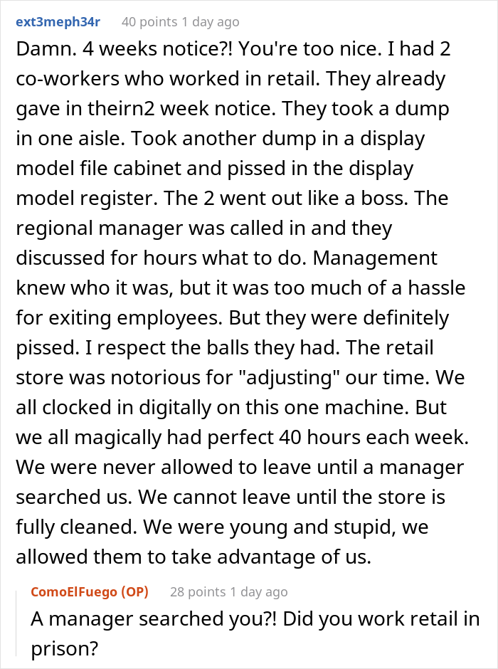 Boss Feels 'Disrespected' And 'Disappointed' After Exhausted Employee Of 4 Years Hands In His Notice